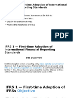 Lecture 3. First Time Adoption of IFRSs