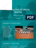 Pós-Graduação - Morfossintaxe Da Língua Inglesa III - Slide Da Unidade - Morfossintaxe Da Língua Inglesa III