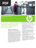 HP Sitescope Is Agentless Monitoring Software That Helps Increase The Availability and Performance of Your It Infrastructure