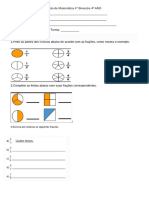 Avaliação de MATEMÁTICA 4° ANO 4° Bimestre Ok