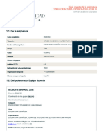 Identificación: 1.1. de La Asignatura