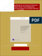 Policy and Methodology To Incorporate Wartime Plans Into Total U S Air Force Manpower Requirements Technical Report 1st Edition Manuel J. Carrillo