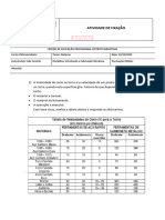 Atividade 01 Introducao A Fabricacao Mecanica