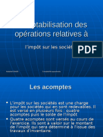 Comptabilisation de l'IS