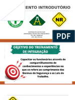 Treinamento Introdutório - Por Função - Tratoristas JR, PL, SR