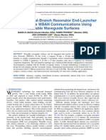 Design of A Dual-Branch Resonator End-Launcher For Low-Loss WBAN Communications Using Wearable Waveguide Surfaces