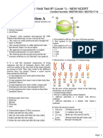 High Yield Test #7 (Level 1) - NEW NCERT