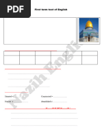 Test 01 - Al Aqsa Mosque