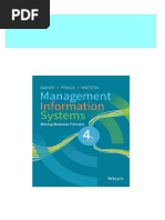 Immediate Download Management Information Systems: Moving Business Forward 4th Edition R. Kelly Rainer Ebooks 2024