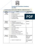 Eleventh Grade Exam Syllabus Iii Bimester