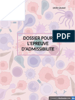 Dossier Pour L'épreuve D'admissibilité