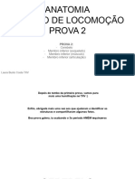 Anatomia Módulo de Locomoção Prova 2