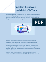 11 Important Employee Relations Metrics To Track