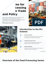 PLI Scheme For Food Processing in Foreign Trade and Policy