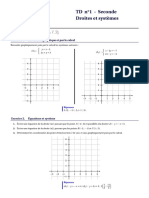 TD Seconde Droites Systemes