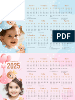 Calendário 2025 de Parede A4 Infantil Ilustração Delicado - 20241123 - 215701 - 0000