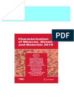 (FREE PDF Sample) Characterization of Minerals Metals and Materials 2018 1st Edition Bowen Li Ebooks