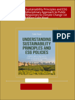 (Ebooks PDF) Download Understanding Sustainability Principles and ESG Policies A Multidisciplinary Approach To Public and Corporate Responses To Climate Change 1st Edition Colin Read Full Chapters