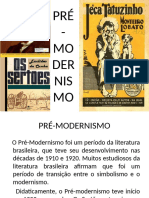 Pré Modernismo