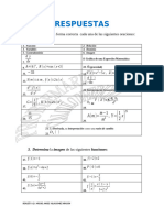 Respuestas (Problemario de Cálculo Diferencial)