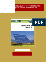 PDF Renewable Energy Sources and Methods Green Technology 1st Edition Anne Maczulak Download