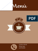 Menú para Cafetería Vintage Café PDF