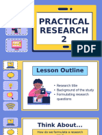 Basic Skills To Start A Research Education Presentation in Violet Yellow Semi-Realistic Flat Graphic Style