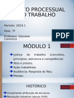 Aula 2 - Estrutura e Histórico Da Justiça Do Trabalho Conceito Princípios