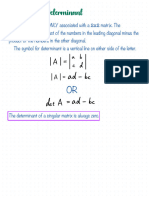 Finding The Determinant