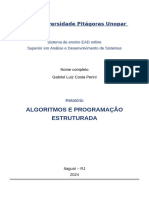 Algoritmo e Programção Estruturada