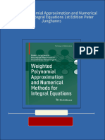 Complete Weighted Polynomial Approximation and Numerical Methods For Integral Equations 1st Edition Peter Junghanns PDF For All Chapters