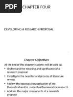 Chapter-4 Developing The Research Proposal