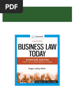 Business Law Today - Standard Edition: Text & Summarized Cases (MindTap Course List) Roger Leroy Miller - Ebook PDF All Chapters Instant Download