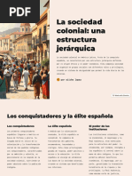 La Sociedad Colonial Una Estructura Jerarquica