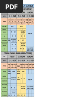 Weekly Time Table 18.11 To 24.11 Updated