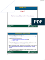 MMPA 510 Week 7 Performing Substantive Procedure - Complete Lecture Slides