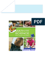 Math and Science For Young Children 8th Edition Charlesworth Solutions Manual Download PDF