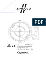 500-10000 CAFRAMO Sirocco II 12 24v White 7 Gimbal Fan W 3 Speed Installation & Operation Manual