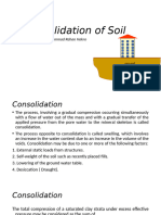 Consolidation of Soil