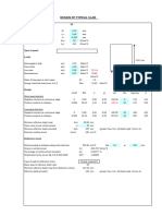 SLAB DESIGN Excel Only For Checking Thickness