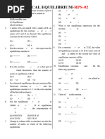 Chemical Equilibrium - RPS-02