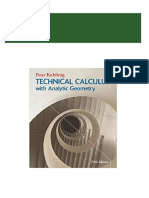 Instant Access To (Ebook PDF) Technical Calculus With Analytic Geometry 5th Edition by Peter Kuhfittig Ebook Full Chapters