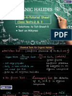 Organic Halides Tutorial Sheet-6