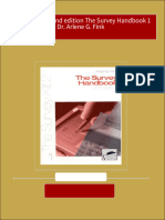 The Survey Kit 2nd Edition The Survey Handbook 1 Dr. Arlene G. Fink 2024 Scribd Download