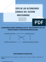 Tratamiento de Las Alteraciones Funcionales Del Sistema Masticatorio