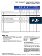 General Fee Structure 2024 For Postgraduate (Malaysian)