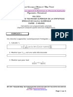 CONCOURS TSS CALCUL NUMERIQUE MAI 2024 - Corrigé