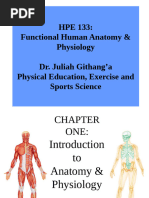 CHAPTER 1 Introduction To Functional Human Anatomy and Physiology