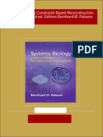 Get Systems Biology Constraint Based Reconstruction and Analysis 2nd Ed. Edition Bernhard Ø. Palsson PDF Ebook With Full Chapters Now