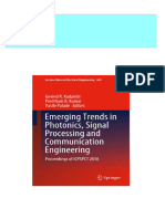 Full Download Emerging Trends in Photonics, Signal Processing and Communication Engineering: Proceedings of ICPSPCT 2018 Govind R. Kadambi PDF